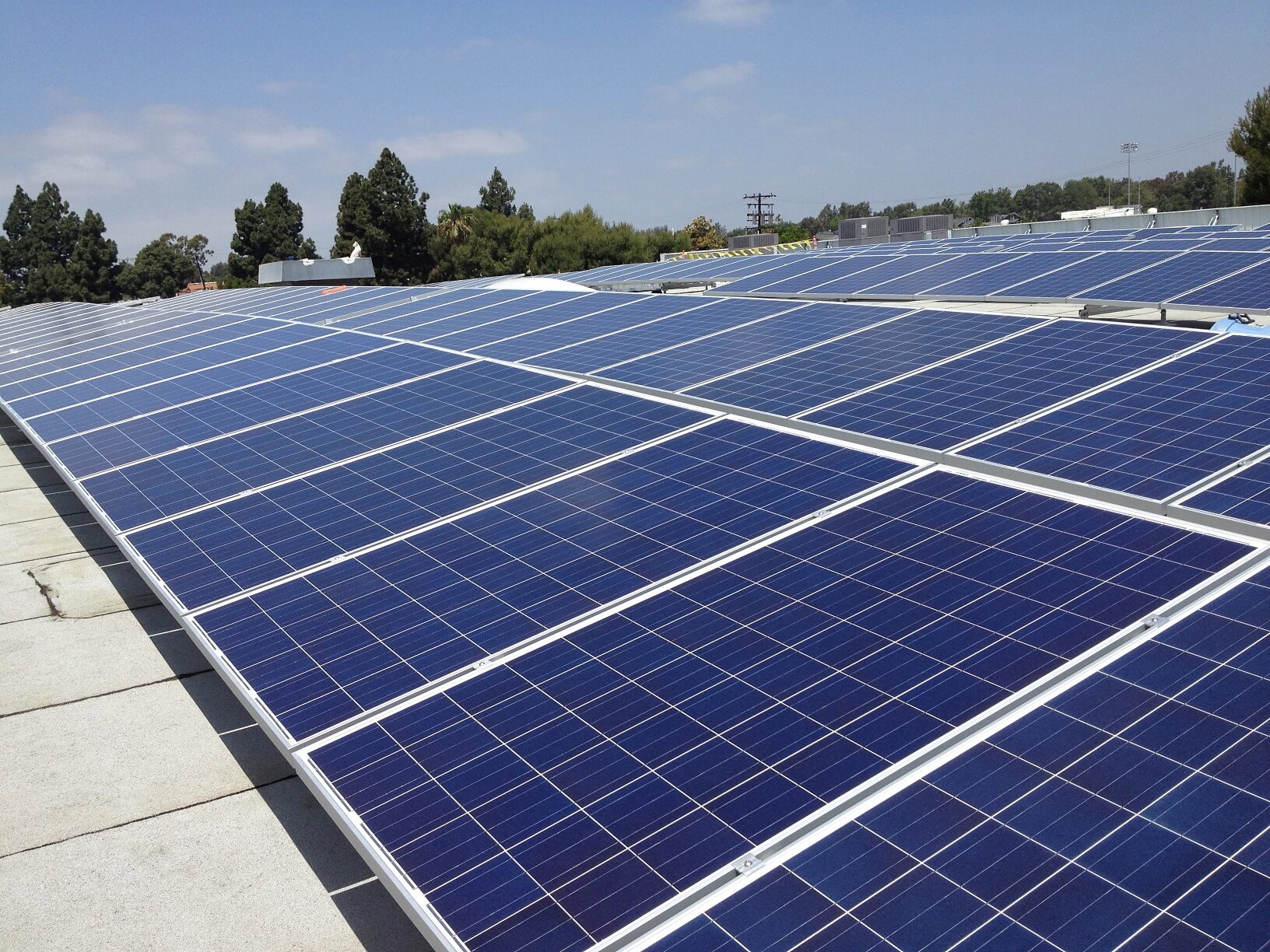 Commercial solar power panels